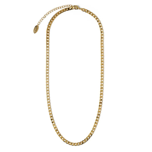 Collar Cadena Curb Flat Link | ORO
