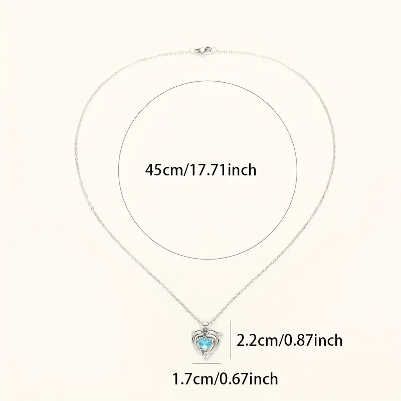 Collar Oceanheart Twins | ORO BLANCO