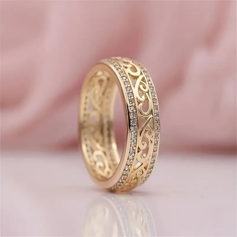 Anillo Shiny Hollow Gold | ORO