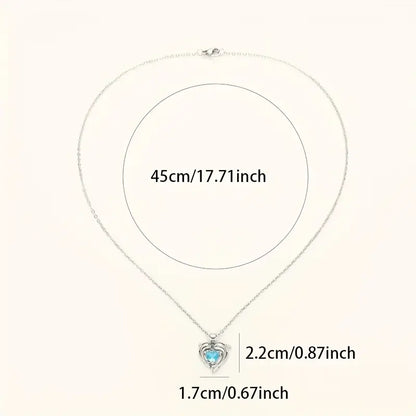 Collar Oceanheart Twins | ORO BLANCO